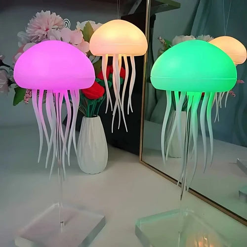 Aesthetic LED Jellyfish Night Light Lamp