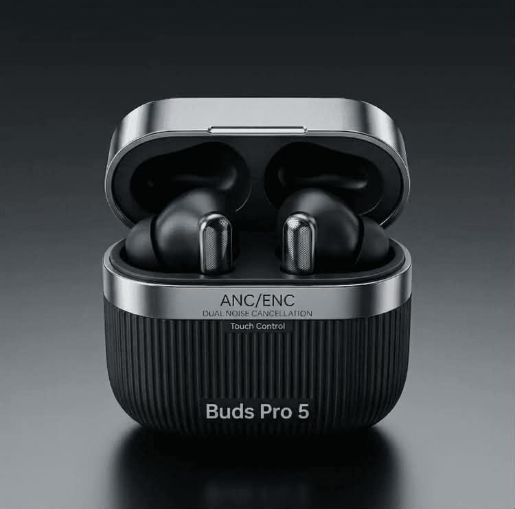 Buds Pro 5 Wireless Bluetooth Earbuds | HD Sound | Touch Control | Noise Reduction
