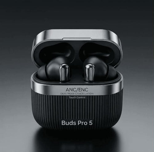 Buds Pro 5 Wireless Bluetooth Earbuds | HD Sound | Touch Control | Noise Reduction
