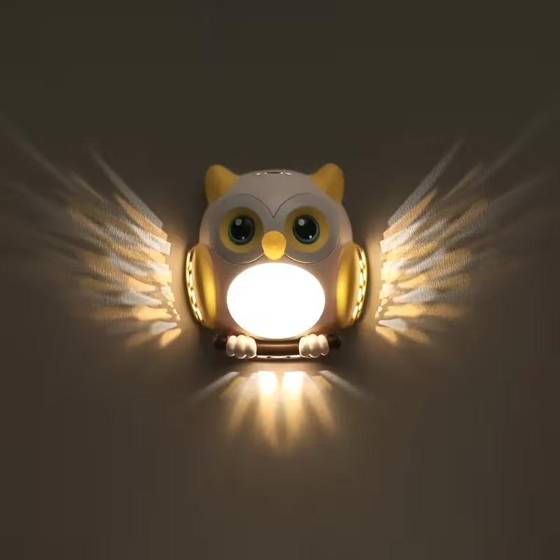 Motion-Sensing Owl Night Light with LED Soothing Blue Glow